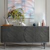 Unyqoos® Zelfklevende grijze betonlook folie voor meubels en keuken 40x300 cm