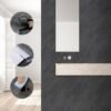 Unyqoos® Zelfklevende grijze betonlook folie voor meubels en keuken 40x300 cm