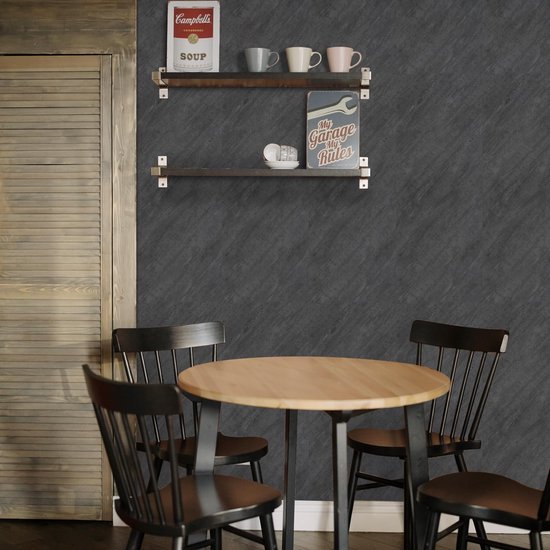 Unyqoos® Zelfklevende grijze betonlook folie voor meubels en keuken 40x300 cm