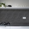 Unyqoos® Zelfklevende grijze betonlook folie voor meubels en keuken 40x300 cm