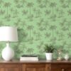 Unyqoos® Tropisch Lichtgroen Zelfklevend Behang met Palmmotief voor Interieurdecoratie