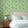 Unyqoos® Tropisch Lichtgroen Zelfklevend Behang met Palmmotief voor Interieurdecoratie