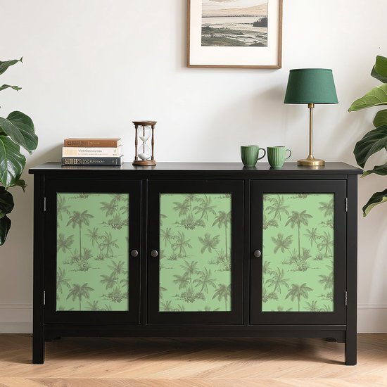 Unyqoos® Tropisch Lichtgroen Zelfklevend Behang met Palmmotief voor Interieurdecoratie