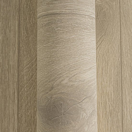 Unyqoos® Fotorealistisch vliesbehang in houtlook voor sfeervolle wanddecoratie