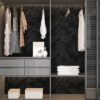 Unyqoos® Zelfklevende zwarte fluwelen wandbekleding voor stijlvolle interieurdecoratie