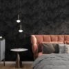 Unyqoos® Zelfklevende zwarte fluwelen wandbekleding voor stijlvolle interieurdecoratie