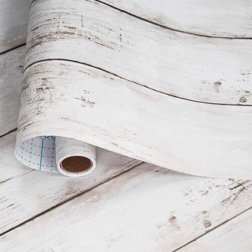 550x550-18633.jpg Unyqoos® Waterdicht zelfklevend vinylbehang met houtmotief voor veelzijdige decoratie