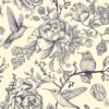 550x550-18667.jpg Unyqoos® Waterdicht bloemenbehang met citroen en vogels voor vintage interieur