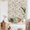 550x550-18668.jpg Unyqoos® Waterdicht bloemenbehang met citroen en vogels voor vintage interieur