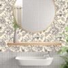 550x550-18669.jpg Unyqoos® Waterdicht bloemenbehang met citroen en vogels voor vintage interieur