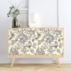550x550-18670.jpg Unyqoos® Waterdicht bloemenbehang met citroen en vogels voor vintage interieur