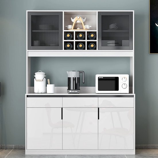 Unyqoos® Zelfklevende Hoogglans Witte Decorfolie voor Meubels en Wanden, 30 x 300 cm