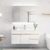 Unyqoos® Zelfklevende Hoogglans Witte Decorfolie voor Meubels en Wanden, 30 x 300 cm