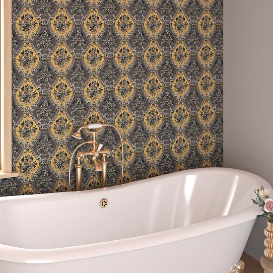 550x550-18717.jpg Unyqoos® Zelfklevend waterdicht behang met barok bloemenpatroon voor interieurdecoratie