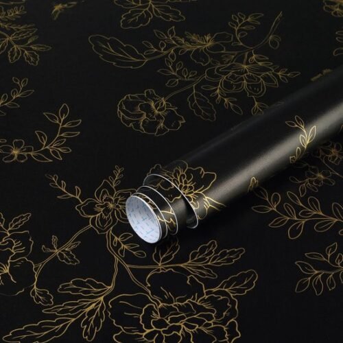 550x550-18719.jpg Unyqoos® Zelfklevend vinyl behang met bloemen en vlinders voor elegante inrichting 44 cm x 10 m