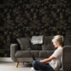 550x550-18721.jpg Unyqoos® Zelfklevend vinyl behang met bloemen en vlinders voor elegante inrichting 44 cm x 10 m