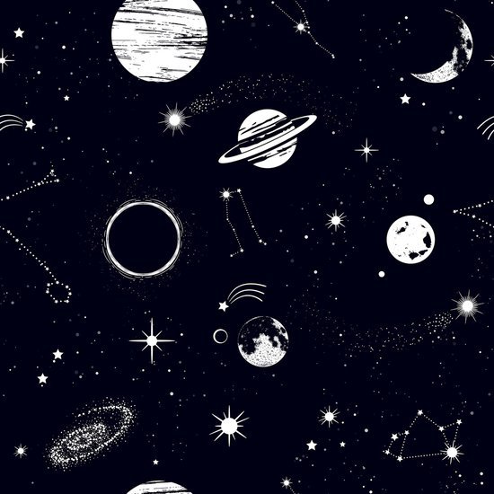 550x550-18760.jpg Unyqoos® Zelfklevend kinderbehang met sterrenhemel en planeten voor meubels en muren