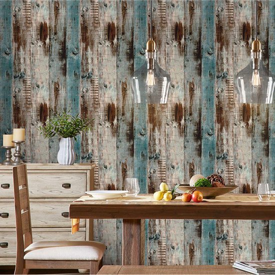 Unyqoos® Zelfklevende decoratieve houtlook folie voor veelzijdige interieurtoepassingen 45 cm x 7 m