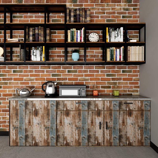 Unyqoos® Zelfklevende decoratieve houtlook folie voor veelzijdige interieurtoepassingen 45 cm x 7 m