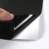 Unyqoos® Glanzende zwarte zelfklevende folie voor meubels en keukenoppervlakken