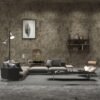Unyqoos® Grijs zelfklevend behang met 3D-cementpatroon voor diverse toepassingen