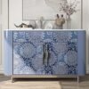 550x550-18849.jpg Unyqoos® Zelfklevend en waterdicht fotobehang met blauw wit mandala patroon