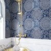 550x550-18852.jpg Unyqoos® Zelfklevend en waterdicht fotobehang met blauw wit mandala patroon