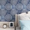 550x550-18853.jpg Unyqoos® Zelfklevend en waterdicht fotobehang met blauw wit mandala patroon