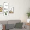 Unyqoos® Waterdichte zelfklevende beige folie voor muren en meubels met linnenstructuur 40 cm x 200 cm