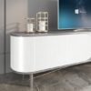 Unyqoos® Zelfklevende glitterfolie in crèmekleur voor meubels en decoratie 40 x 200 cm