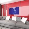 Unyqoos® Zelfklevende rode glitterfolie voor meubels en keuken, waterbestendig en glanzend 40 cm x 2 m