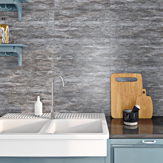 550x550-18938.jpg Unyqoos® Waterdichte zelfklevende tegelstickers voor keuken en badkamer in betonlook