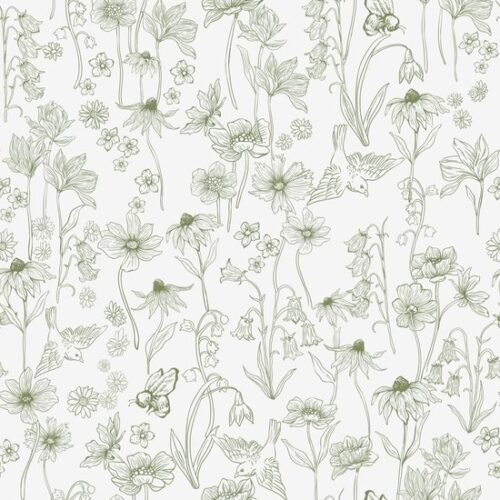 550x550-18955.jpg Unyqoos® Waterdicht decoratief behang met bloemen en vogels voor interieur 44 x 1000 cm
