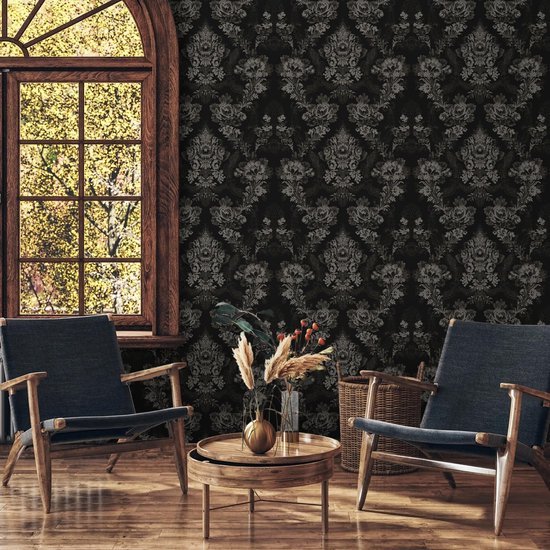 Unyqoos® Stijlvol zelfklevend behang met barok design voor diverse oppervlakken 41 cm x 10 m