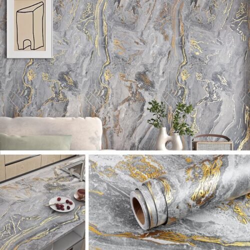 550x550-19025.jpg Unyqoos® Waterdichte zelfklevende decoratiefolie met marmer- en betonlook voor interieur 40 cm x 10 m