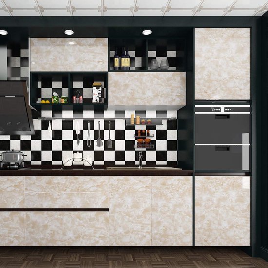 550x550-19039.jpg Unyqoos® Veelzijdige zelfklevende marmerfolie voor keuken en meubels in beige tint 40 cm x 5 m
