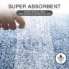 Unyqoos® Ultrazachte Luxe Antislip Badmat - 80 x 120 cm - Hoog Absorptievermogen - Machinewasbaar - Blauw