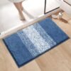 Unyqoos® Ultrazachte Luxe Antislip Badmat - 80 x 120 cm - Hoog Absorptievermogen - Machinewasbaar - Blauw