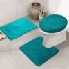 550x550-19073.jpg Unyqoos® Binnenhuisverfraaiende Drie-delige Badmatset voor Comfort en Veiligheid in de Badkamer