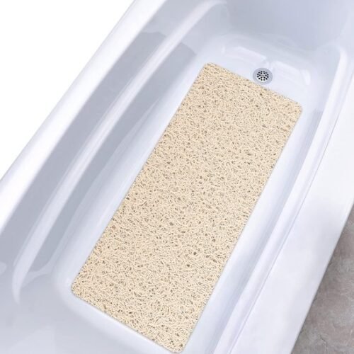 Unyqoos ® Veilige en Comfortabele Antislip Douchemat met Massagefunctie, 40 x 100 cm, Beige