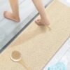Unyqoos ® Veilige en Comfortabele Antislip Douchemat met Massagefunctie, 40 x 100 cm, Beige
