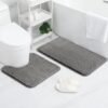 Unyqoos® Zachte Microvezel Badmat Set van 2 met Antislip en Waterabsorberende Eigenschappen voor Badkamer
