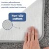 Unyqoos® Zachte Microvezel Badmat Set van 2 met Antislip en Waterabsorberende Eigenschappen voor Badkamer