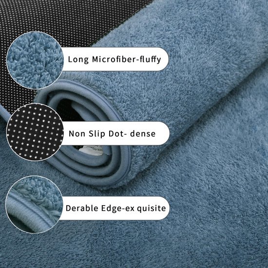 Unyqoos® Zachte en Luxe Badkamermat Set met Antislip Eigenschappen voor Comfort en Veiligheid