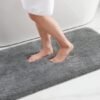 Unyqoos ® Zacht en Comfortabel Badkamertapijt met Antislip en Hoogpolige Microvezelstructuur
