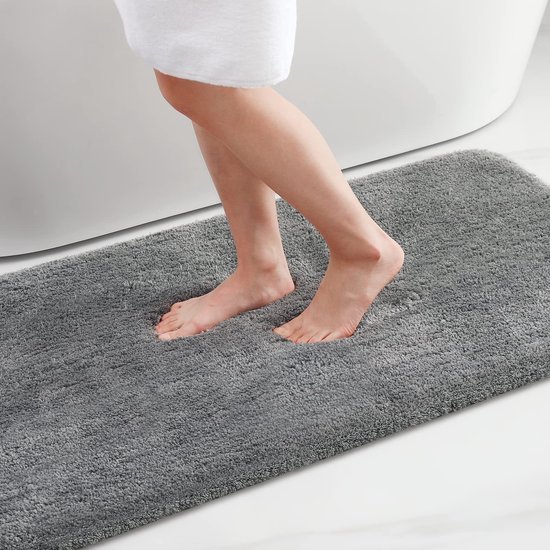 Unyqoos ® Zacht en Comfortabel Badkamertapijt met Antislip en Hoogpolige Microvezelstructuur
