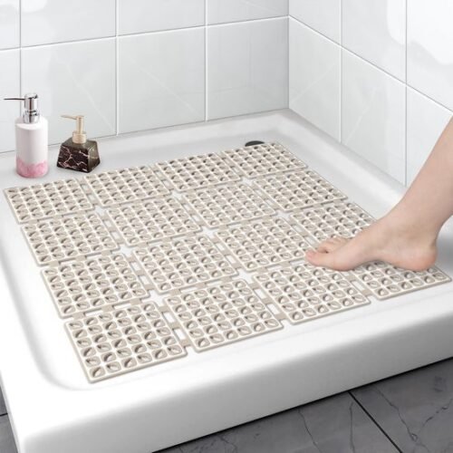 Unyqoos ® Veilige Antislip Douchemat met Zuignappen en Snelle Afwatering voor Comfortabel Douchen