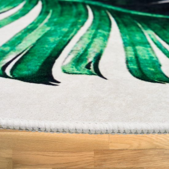 550x550-19274.jpg Unyqoos® Zachte en Antislip Ovale Badkamertapijtenset met Modern Veerontwerp, 2-delig, Waterabsorberend