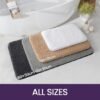 Unyqoos® Ultrazachte Antislip Badmat van Microvezel voor Badkamer, Douche en Wastafel - 40 x 60 cm - Wit