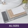 Unyqoos® Zachte Antislip Badmat voor Badkamer en Douche, Waterabsorberend, Machinewasbaar, 50 x 80 cm, Zwart